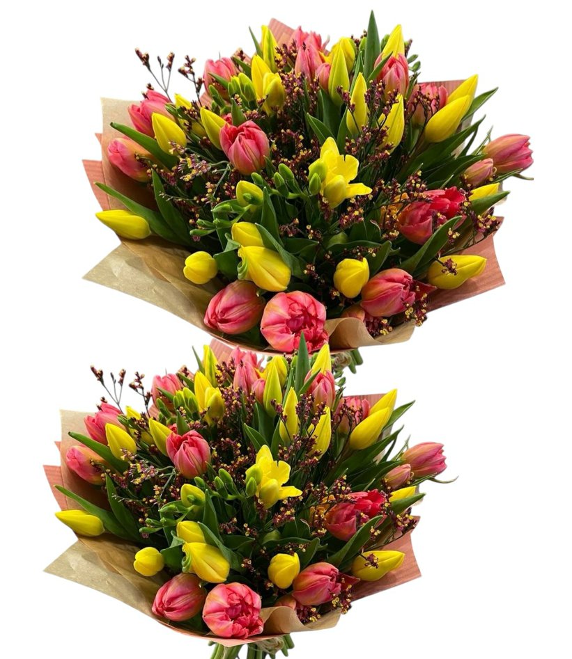 Kytice z těch nejlepších tulipánů. co trh nabízí Kytice z těch nejlepších tulipánů. co trh nabízí