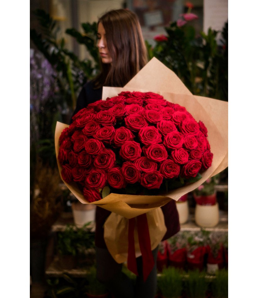 Rudé růže, prémiová kvalita a velikost